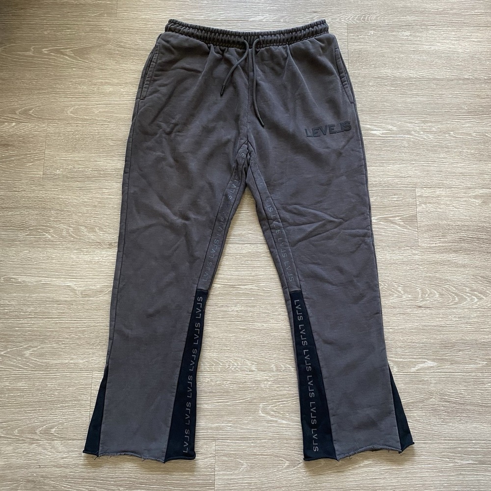 Levels Heavyweight Flared French Terry Sweatpants Men's XL Gray Comfortable